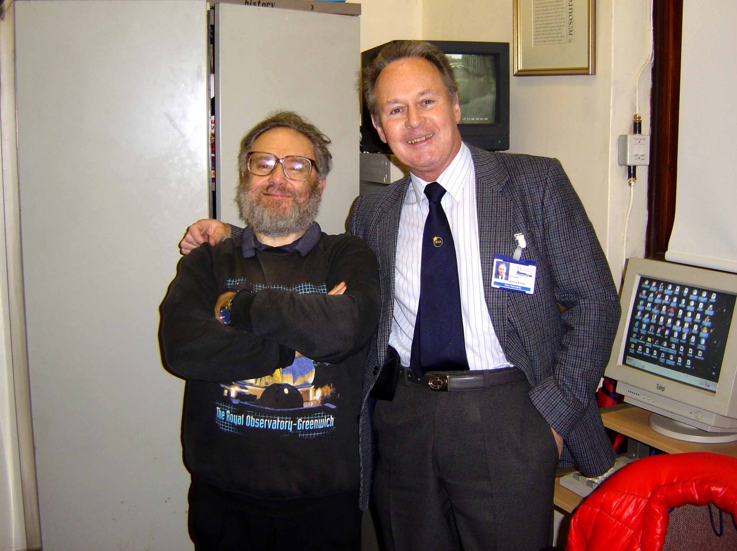  Final image.. Harry and Ken at the Mills Observatory 12th November 2004.